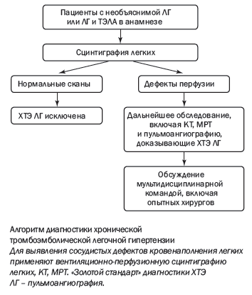 Алгоритм диагностики хронической тромбоэмболической легочной гипертензии Алгоритм диагностики хронической тромбоэмболической легочной гипертензии